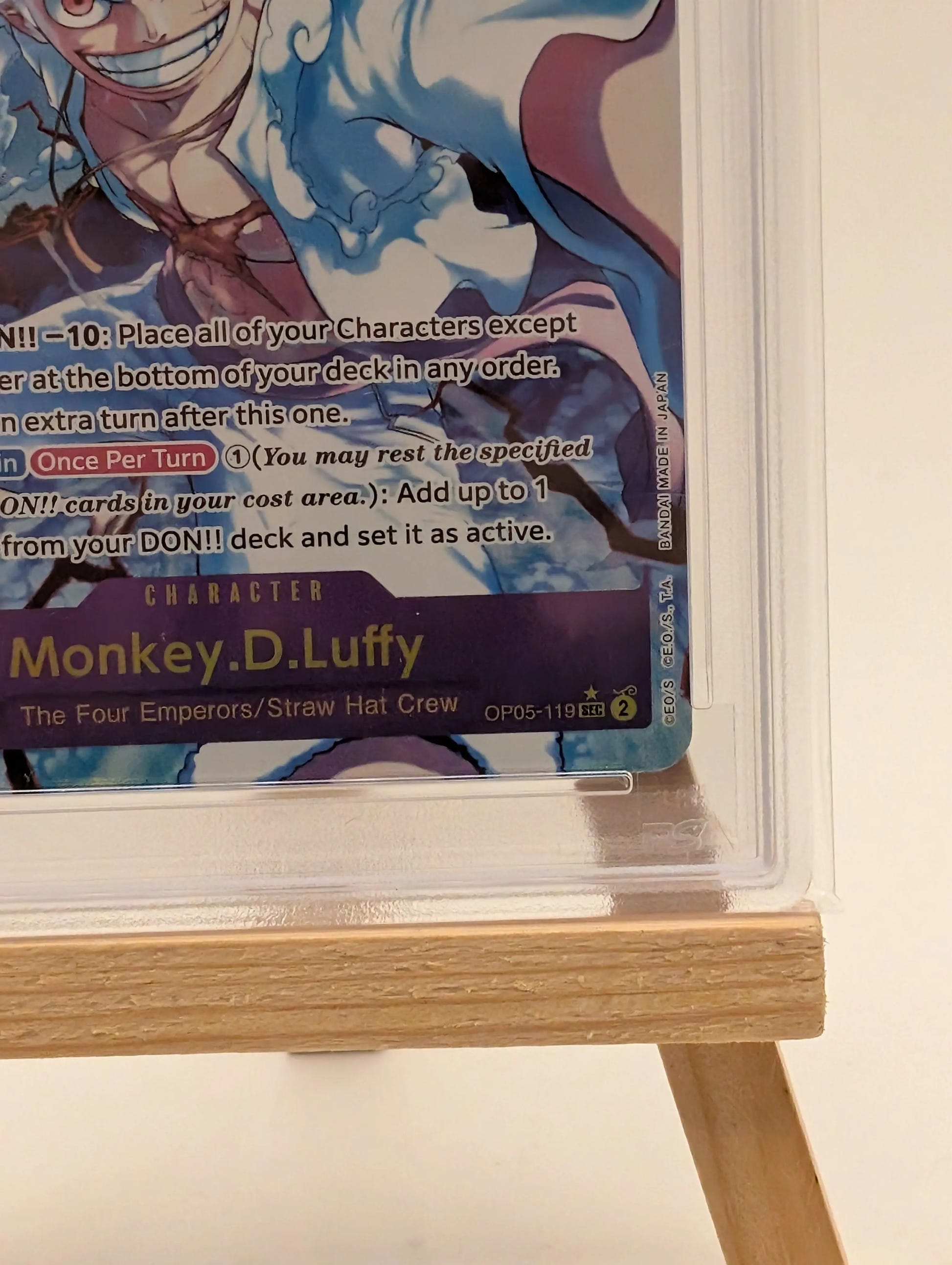 Monkey.D.Luffy (OP05-119) (Alternate Art) OP05-PRB01 PSA 10 FRENLY BRICKS - Open 7 Days image 3