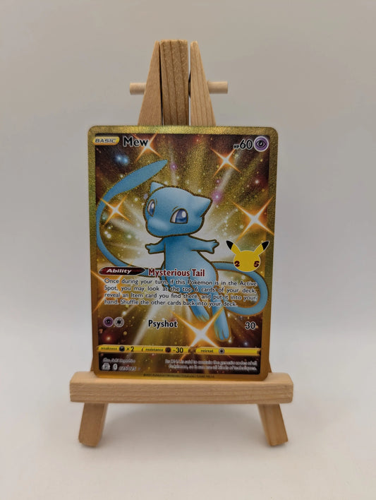 MEW 025/025 HOLO RARE CELEBRATIONS POKEMON FRENLY BRICKS - Open 7 Days