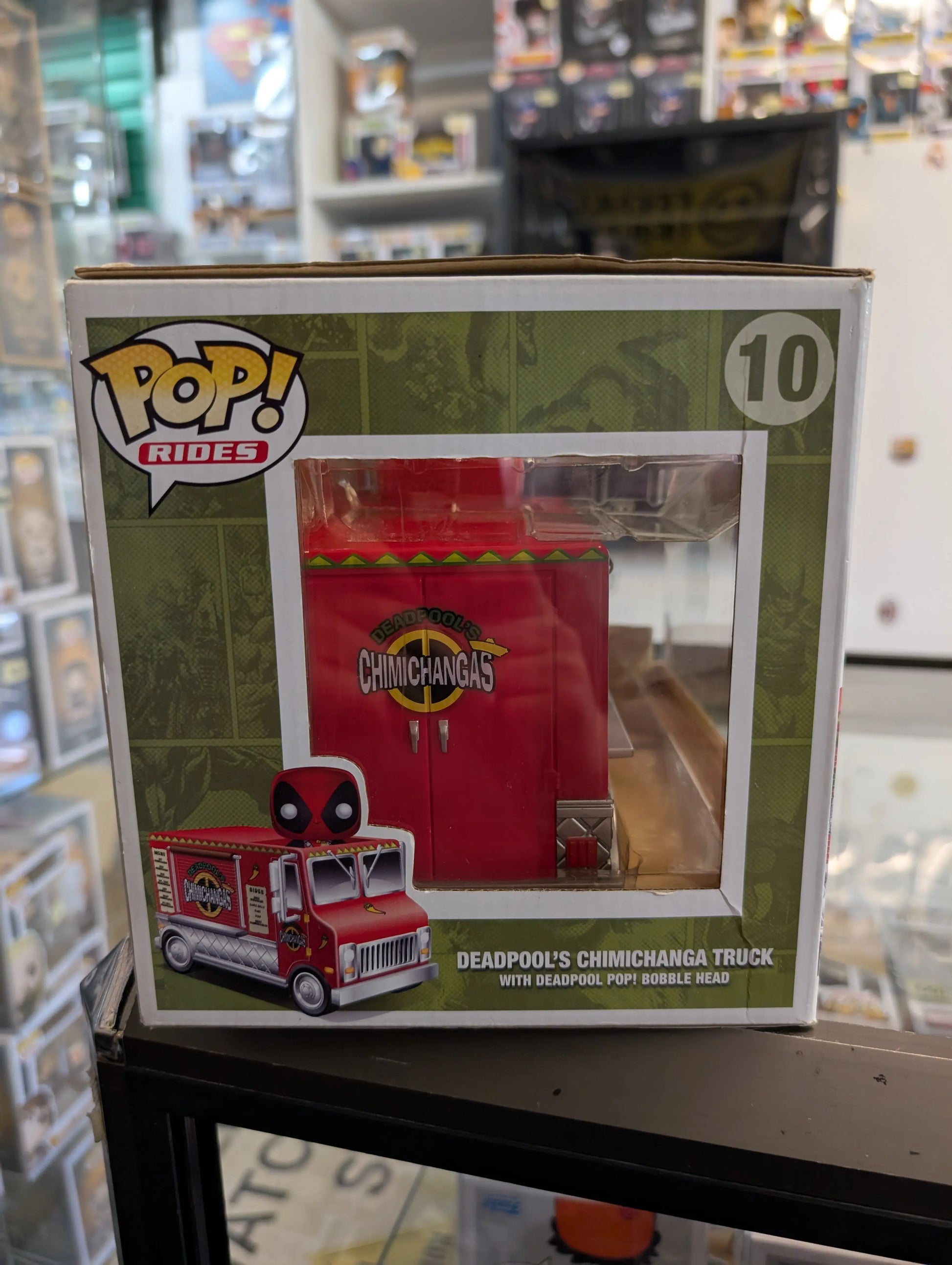 Funko Pop Rides #10 Deadpool's Chimichanga Truck 2015 NYCC Limited 3000 Pieces FRENLY BRICKS - Open 7 Days
