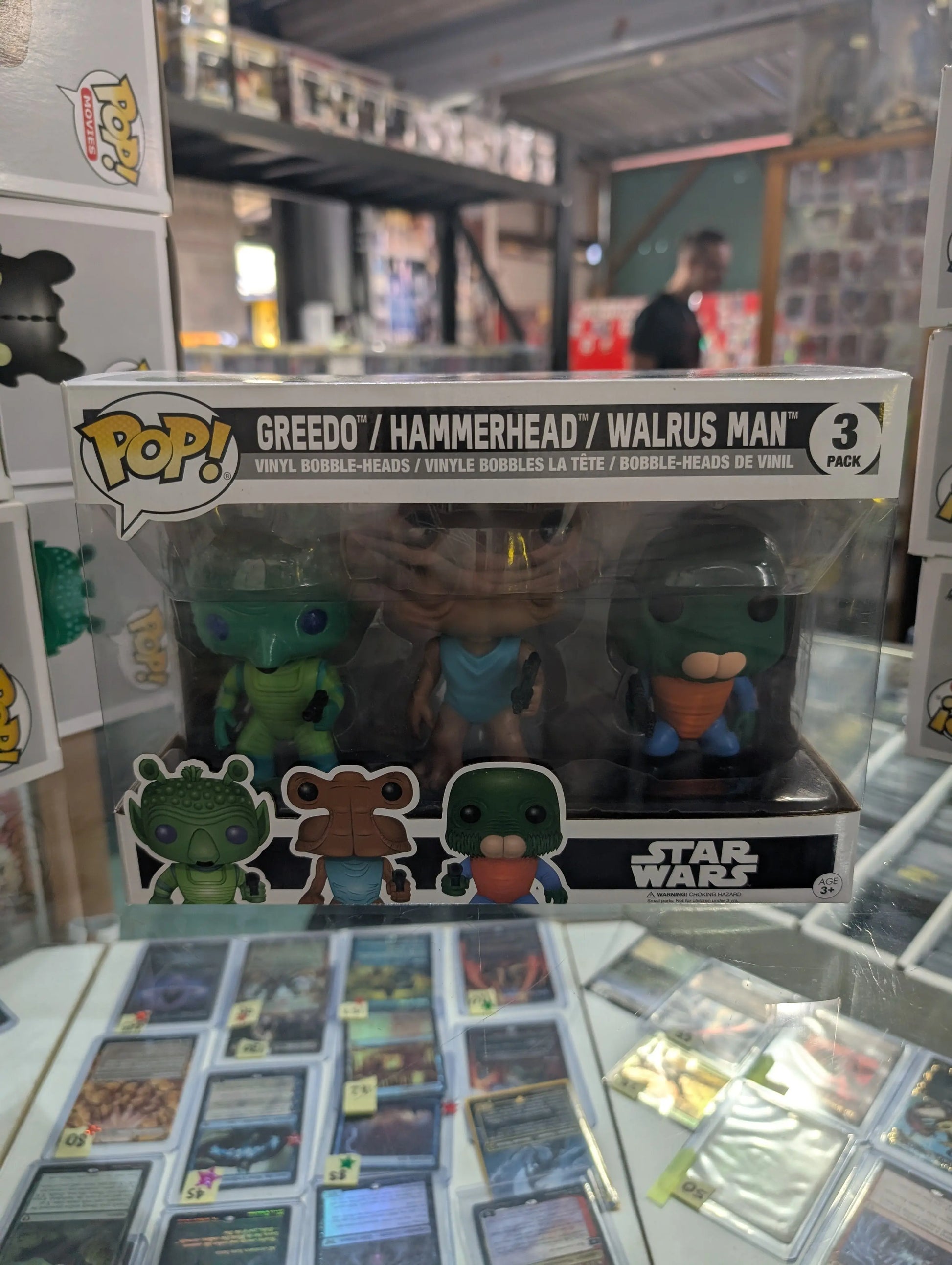 Funko Pop Star Wars Greedo, Hammerhead, Walrus Man 3pk Vinyl Figure FRENLY BRICKS - Open 7 Days