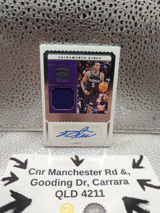 2023-24 Panini Crown Royale - Kings Court PATCH AUTO De'Aaron Fox /99 FRENLY BRICKS - Open 7 Days