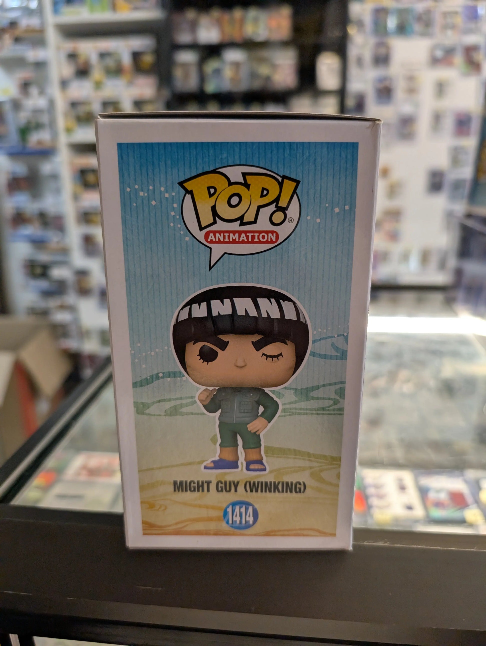 FUNKO POP NARUTO SHIPPUDEN MIGHT GUY WINKING #1414 EXCLUSIVE VINYL FIGURE FRENLY BRICKS - Open 7 Days