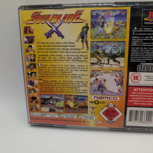 Soul Blade With Manual -  PS1 - PlayStation 1 - PAL - Fat Case - Vintage Video Game FRENLY BRICKS - Open 7 Days