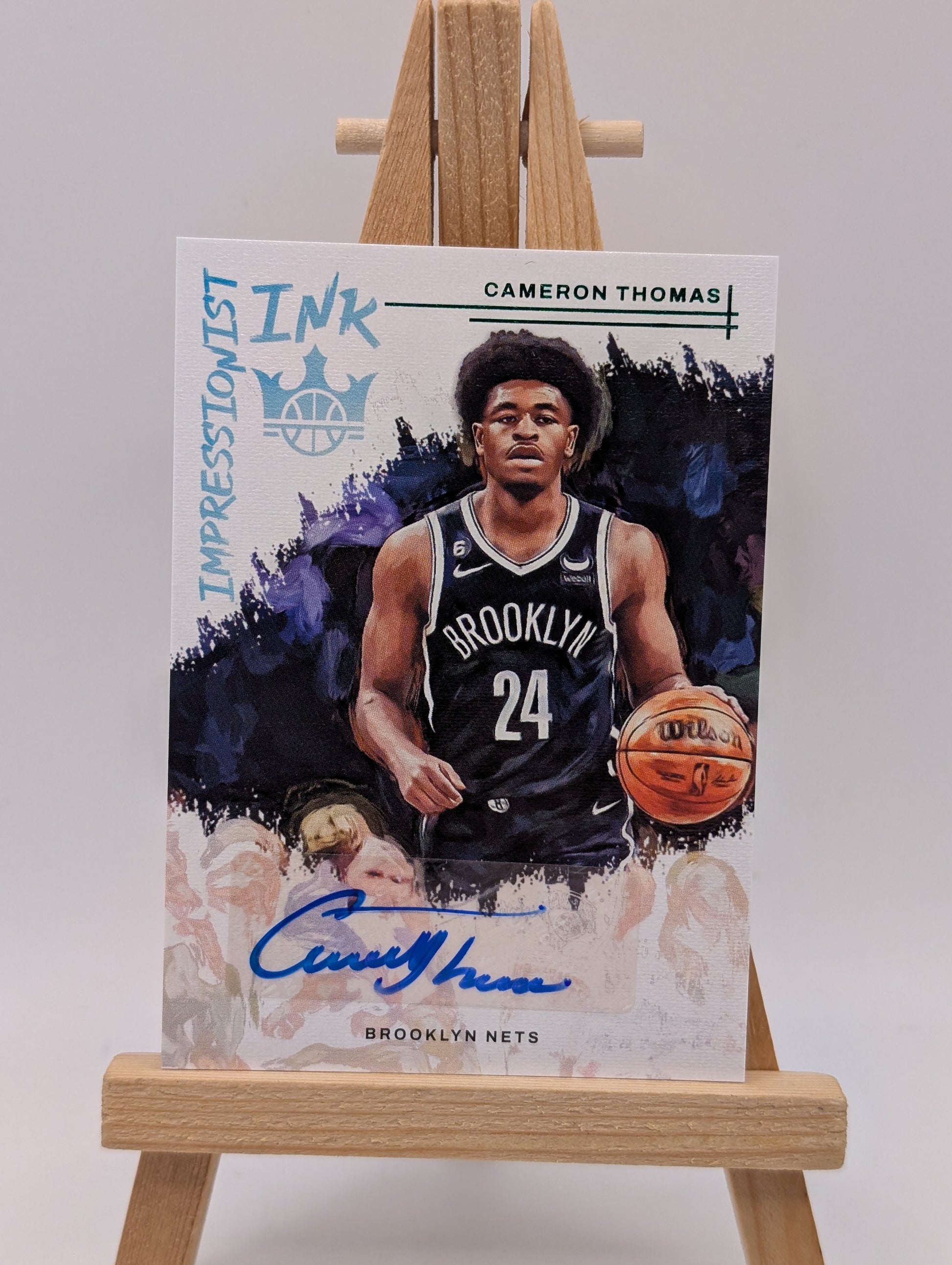 2022 Panini Court Kings Cameron Thomas Impressionist Ink Auto SP Nets