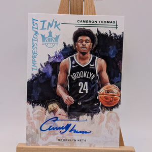 2022 Panini Court Kings Cameron Thomas Impressionist Ink Auto SP Nets