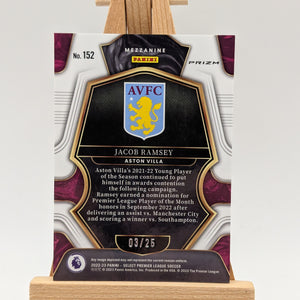 Jacob Ramsey 2022 Prizm Premier League #282 /25 Zebra