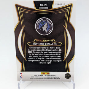 Anthony Edwards 2024-2025 Elephant Select Prizm Case Hit Concourse FRENLY BRICKS - Open 7 Days