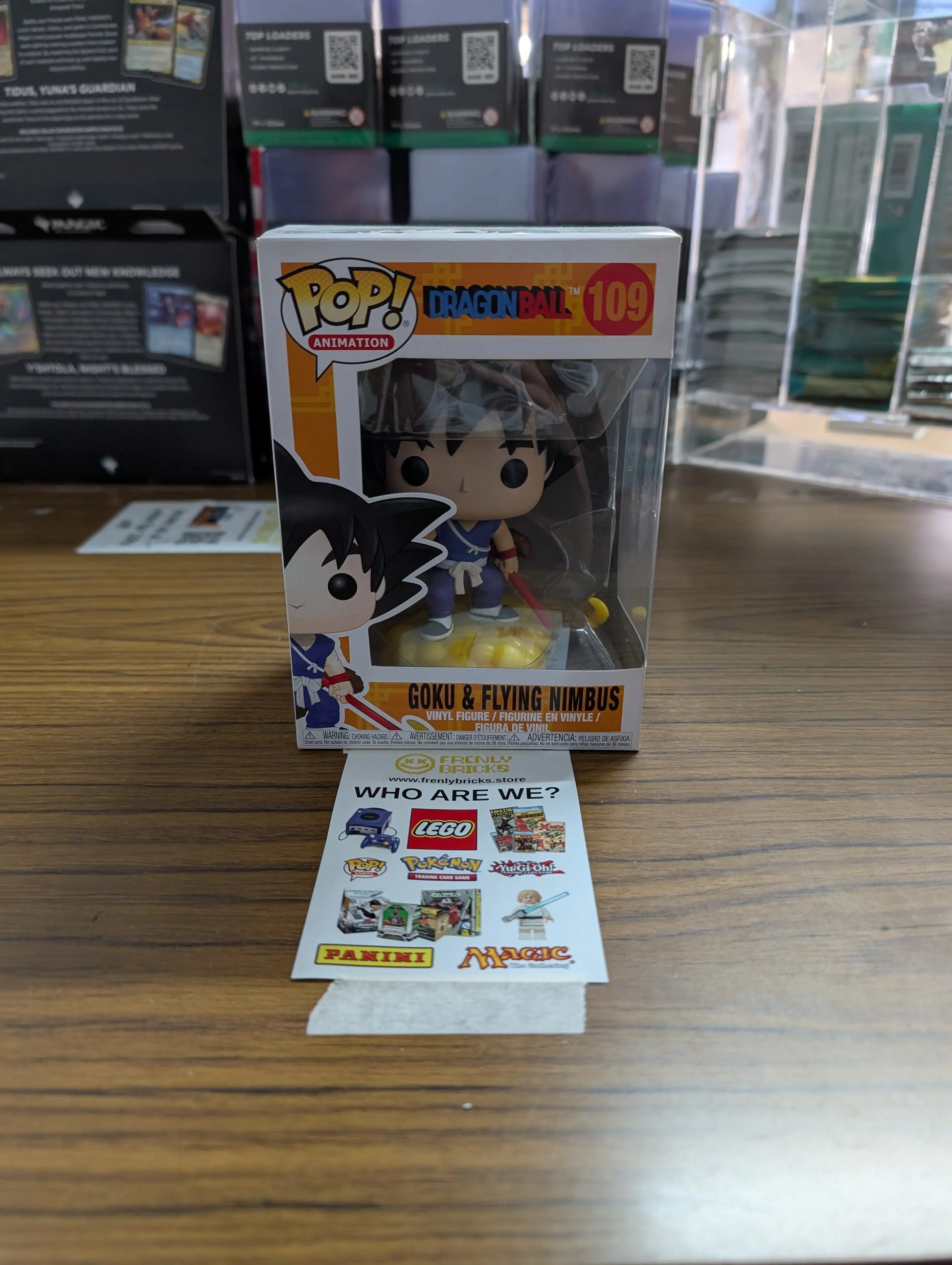 FUNKO Pop Vinyl Goku & Fling Nimbus #109 FRENLY BRICKS - Open 7 Days