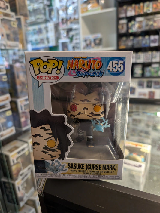 Sasuke Funko Pop 455 Curse Mark Naruto Exclusive Vaulted FRENLY BRICKS - Open 7 Days