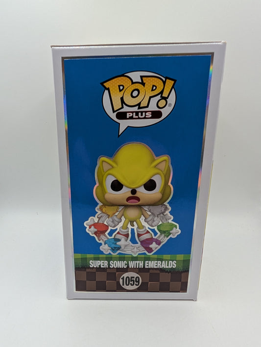 Funko Pop Sonic The Hedgehog - Super Sonic with Emeralds (Flocked) #1059