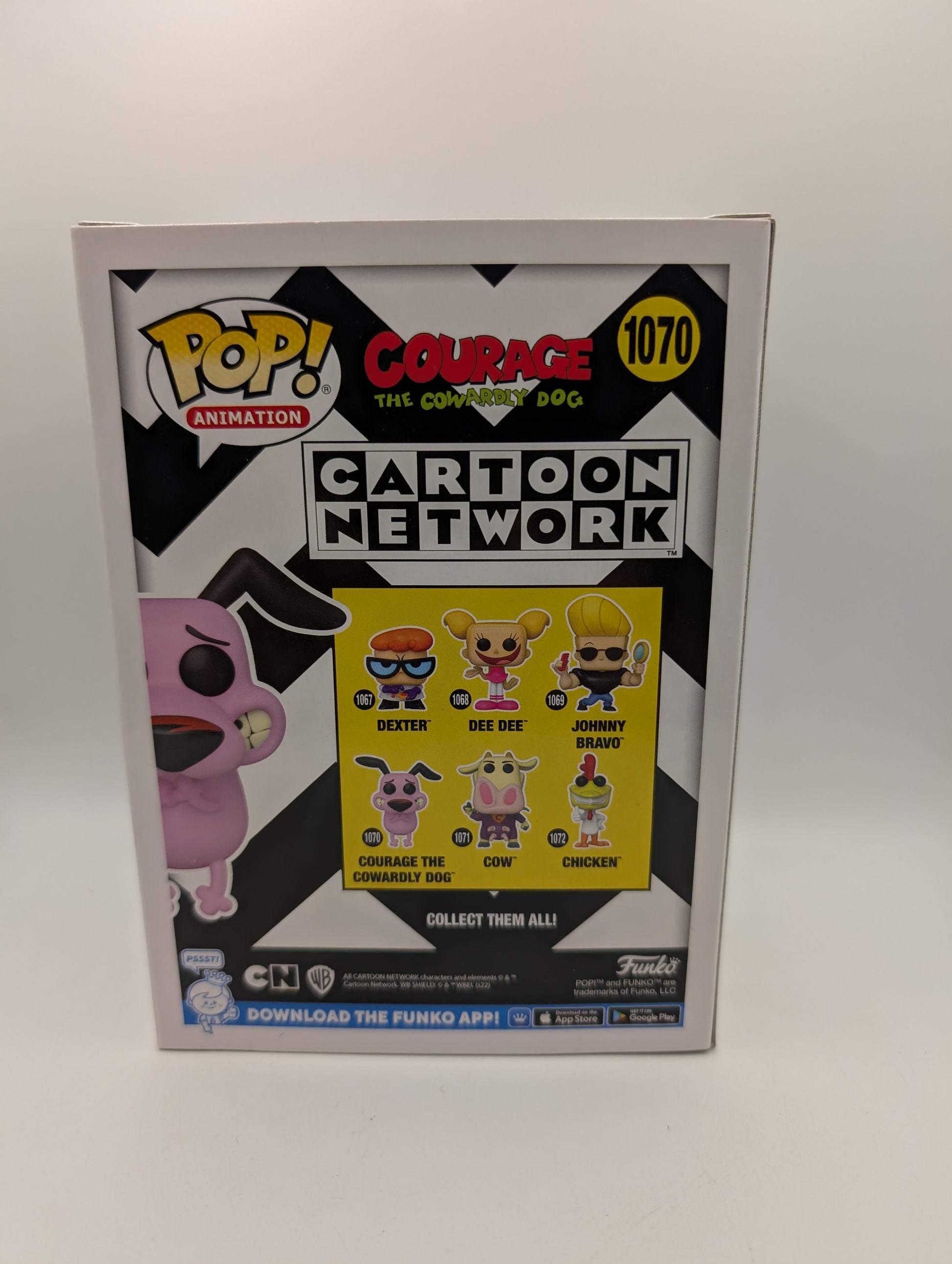 Funko Pop! Special Ed Cartoon Network #1070 Courage the Cowardly Dog Flocked