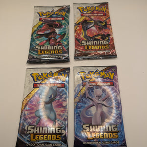 Pokemon Shining Legends Booster Packs Art Set x4 New & Sealed Sun Moon FRENLY BRICKS - Open 7 Days