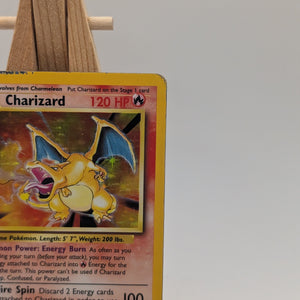 Pokémon Base Set Charizard Holo Card 4/102 FRENLY BRICKS - Open 7 Days