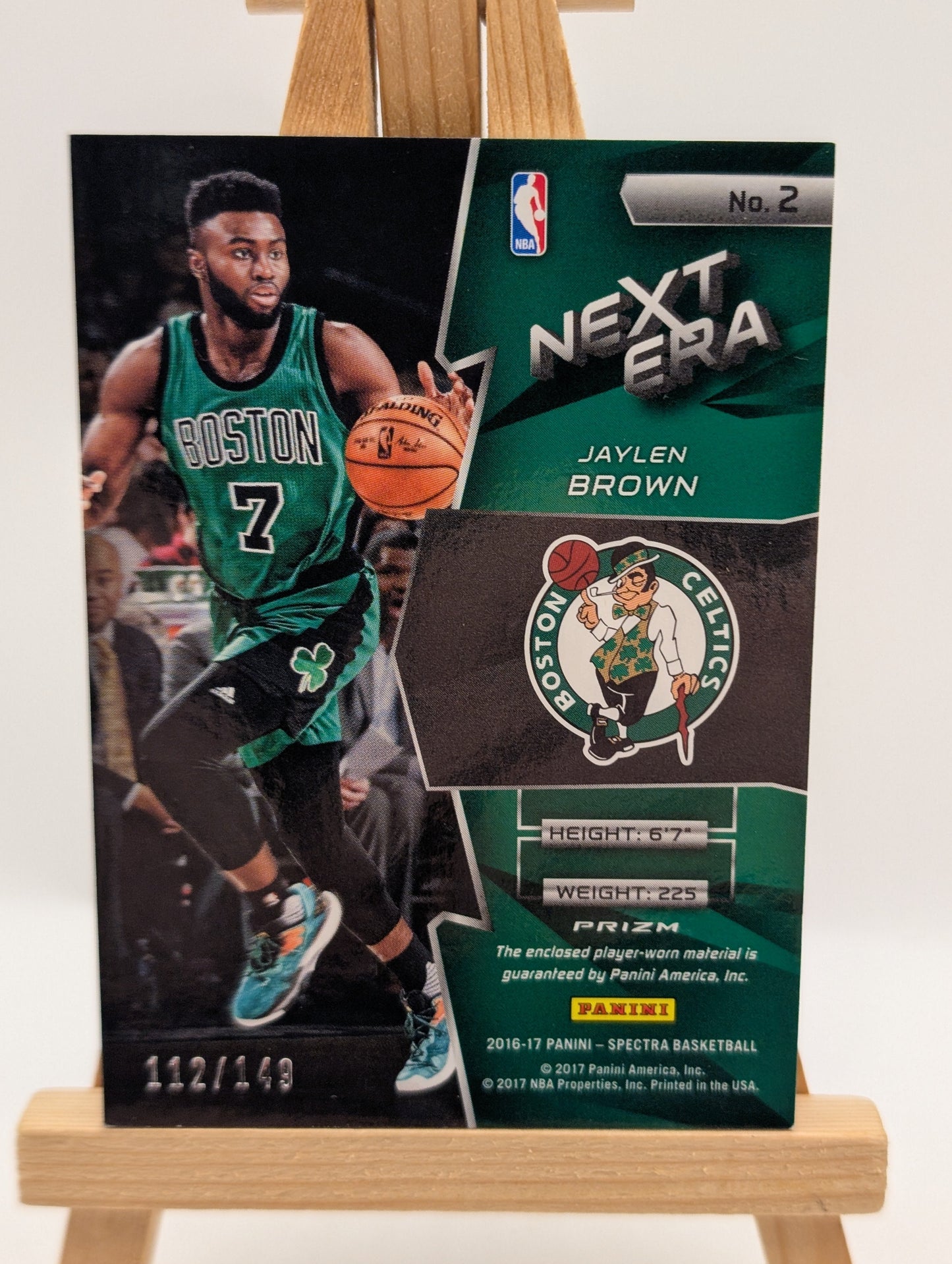 Panini Spectra 2016-17 Jaylen Brown Next Era Rc Patch #149 /149 Boston Celtics FRENLY BRICKS - Open 7 Days