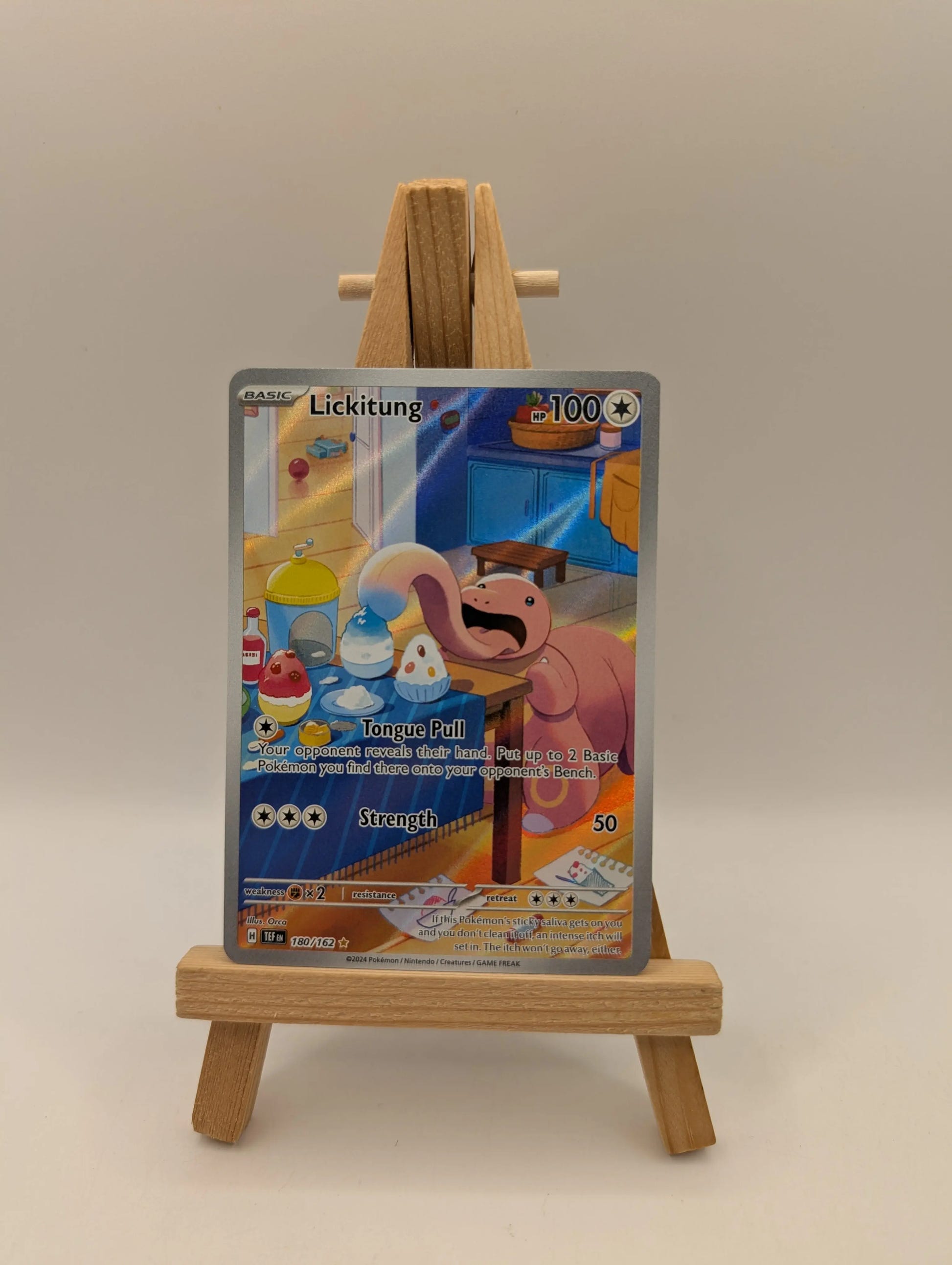 POKEMON TCG - Lickitung 180/162 SV05 Temporal Forces - Illustration Rare FRENLY BRICKS - Open 7 Days image 1