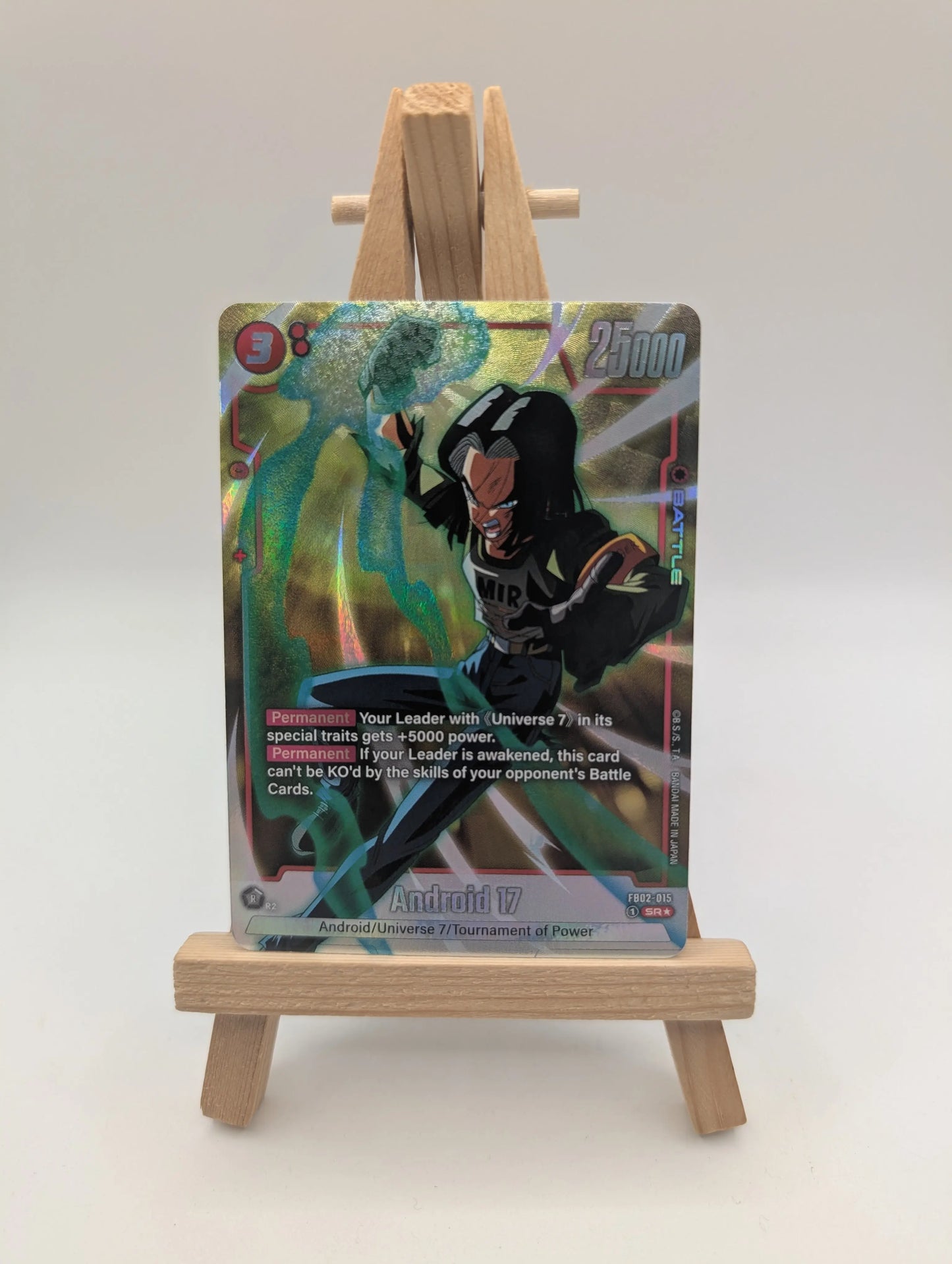 Dragon Ball Super: Fusion World Blazing Aura Android 17 Alt Art FB02-015 SR NM FRENLY BRICKS - Open 7 Days