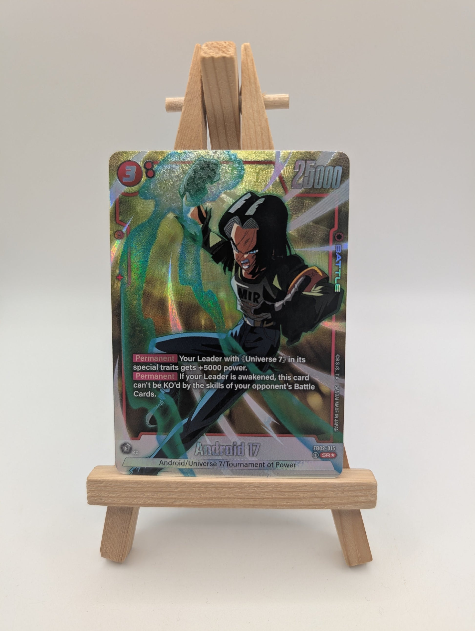 Dragon Ball Super: Fusion World Blazing Aura Android 17 Alt Art FB02-015 SR NM FRENLY BRICKS - Open 7 Days