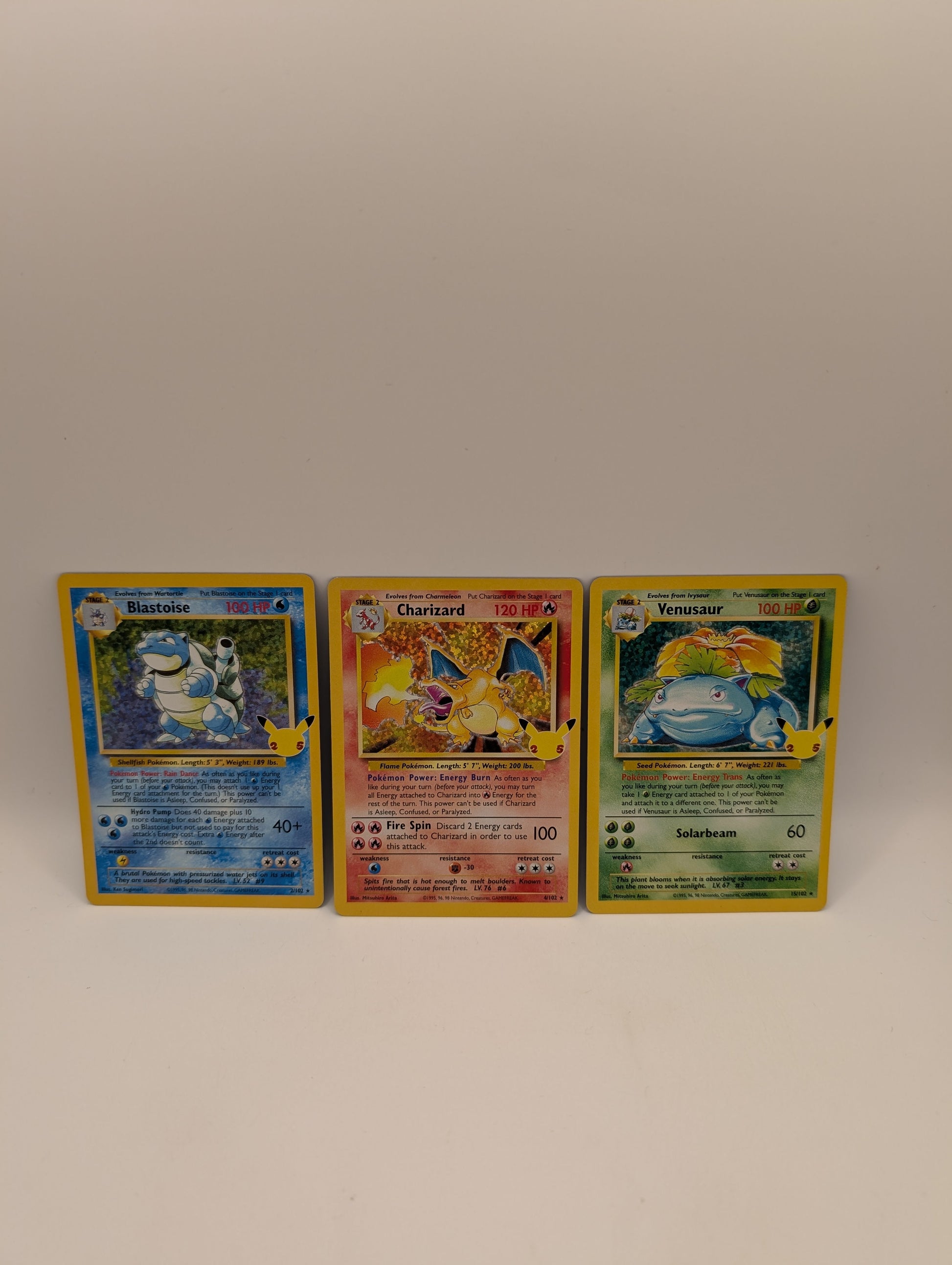 Charizard 4/102 Holo - Celebrations Pokémon 25th Anniversary Blastoise Venusaur FRENLY BRICKS - Open 7 Days