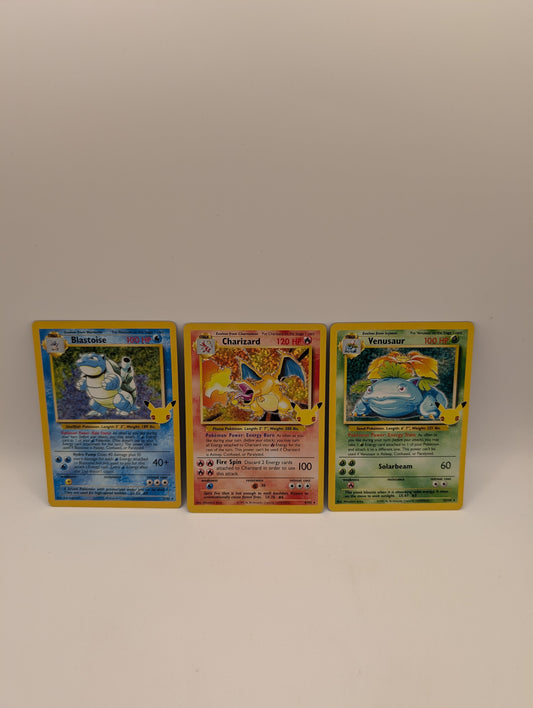 Charizard 4/102 Holo - Celebrations Pokémon 25th Anniversary Blastoise Venusaur FRENLY BRICKS - Open 7 Days