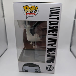 Funko POP! Icons Disney 100 WALT DISNEY WITH DRAWING #74 FRENLY BRICKS - Open 7 Days