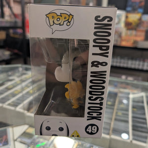 PEANUTS Snoopy & Woodstock (Flocked) EXCLUSIVE FUNKO Pop Vinyl Figure 49 FRENLY BRICKS - Open 7 Days
