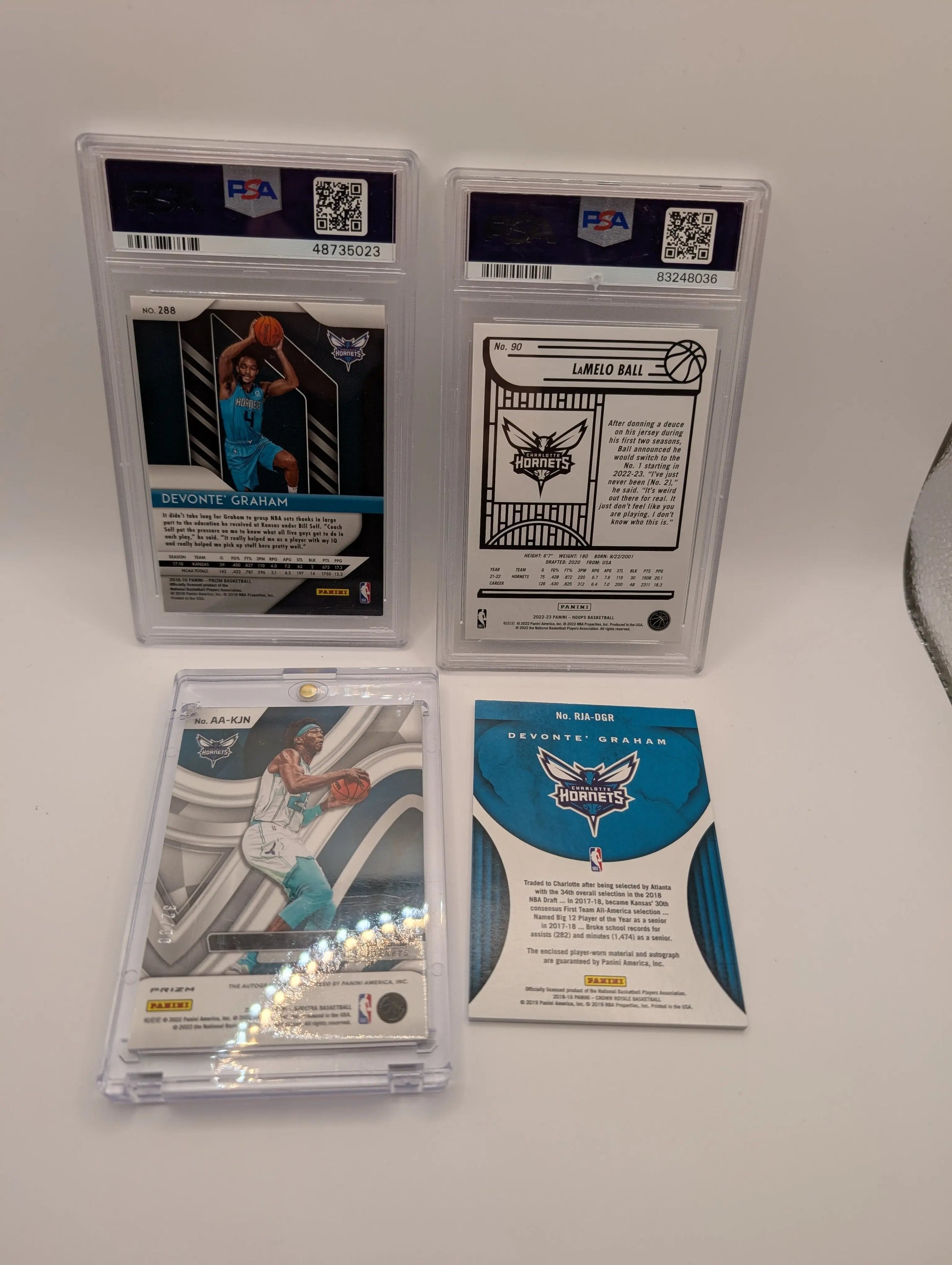 Charlotte Hornets NBA Basketball Card Lot, Rookies, Patch, Auto, Graded, Lamelo Ball #2 FRENLY BRICKS - Open 7 Days