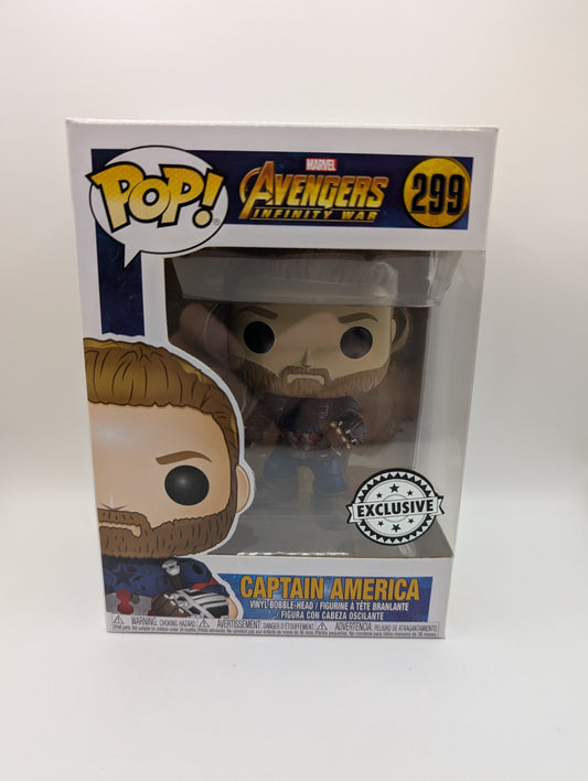 Captain America 299 ~ Marvel: Avengers - Infinity War ~ Funko Pop Vinyl FRENLY BRICKS - Open 7 Days