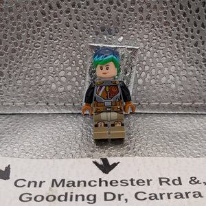 LEGO Star Wars Sabine Wren (green/blue Hair) Minifigure from Set #75150 (sw0742) FRENLY BRICKS - Open 7 Days