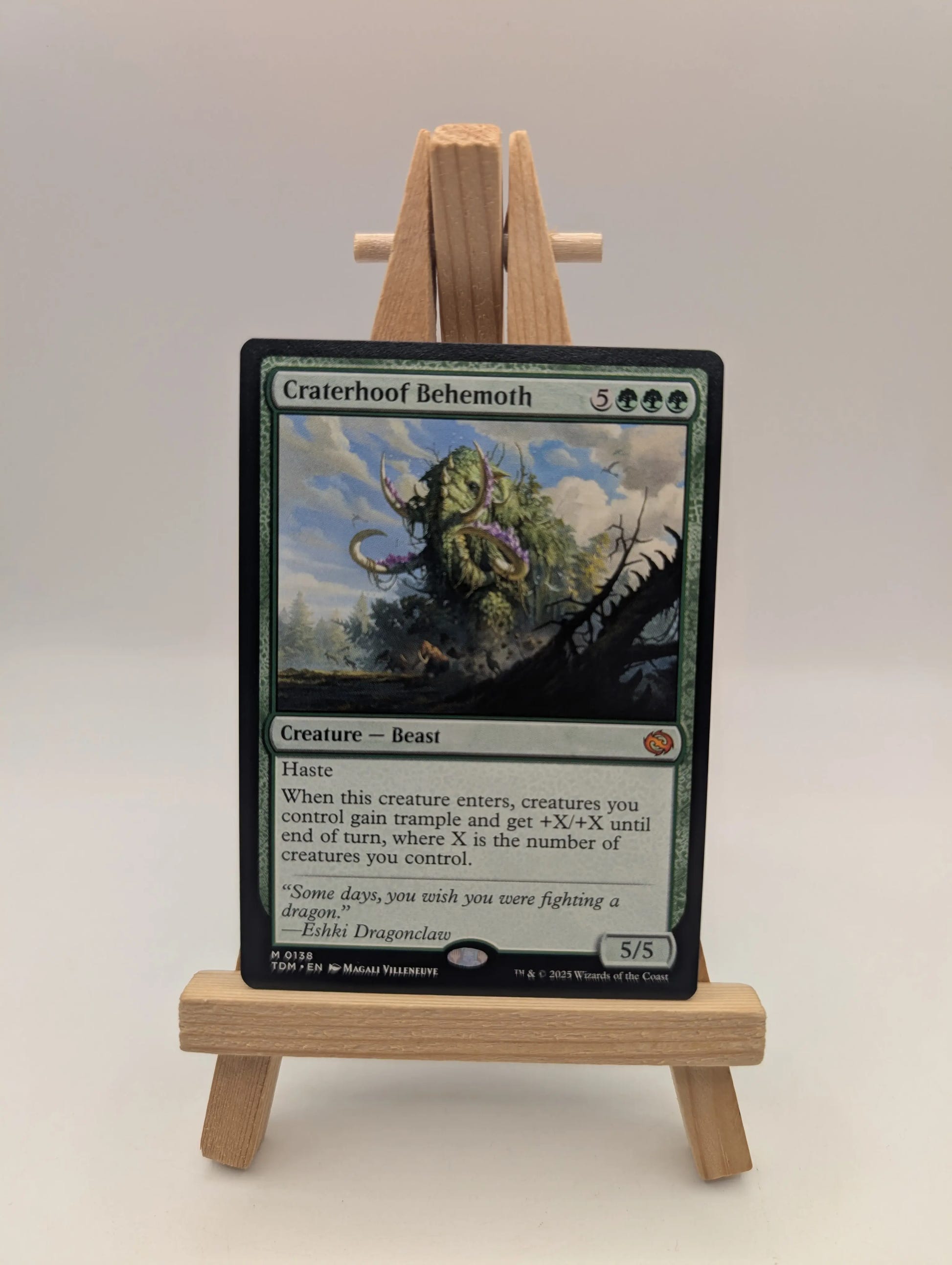 MTG - Craterhoof Behemoth - TDM Tarkir: Dragonstorm Mythic 0138 FRENLY BRICKS - Open 7 Days image 2