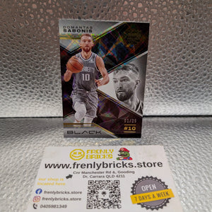 2022-23 Panini Black Domantis Sabonis #4 /25 FRENLY BRICKS - Open 7 Days