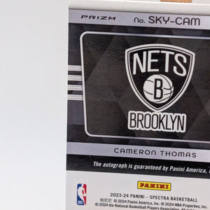 2023-24 Panini Spectra - Sky High Signatures Cameron Thomas #SKY-CAM /99 Auto.