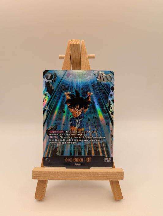 Dragon Ball Card Game Fusion World Son Goku : GT FB07-122 Secret Rare FRENLY BRICKS - Open 7 Days