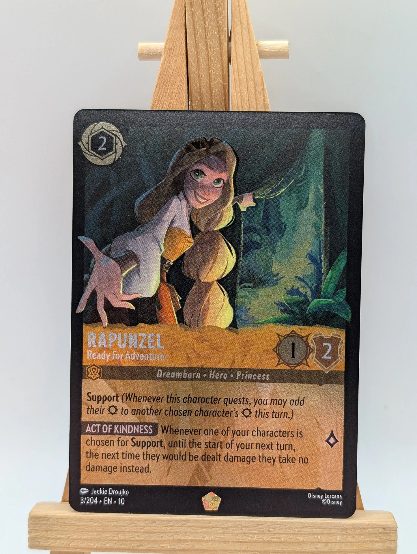 Lorcana Rapunzel Ready for Adventure - WitW 3/204 Cold Foil FRENLY BRICKS - Open 7 Days