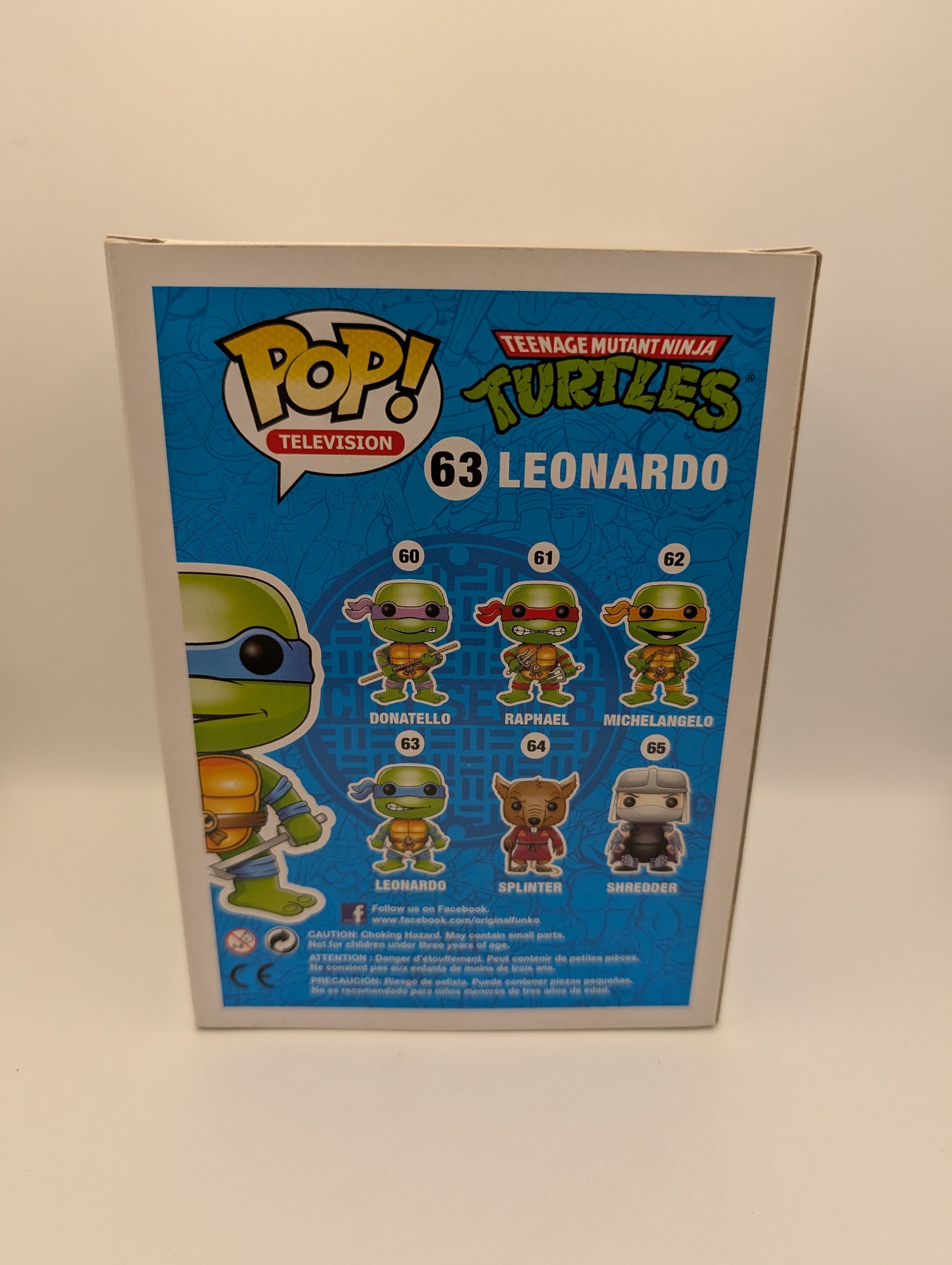 Teenage Mutant Ninja Turtles Leonardo 63 Funko Pop Vinyl Figure FRENLY BRICKS - Open 7 Days
