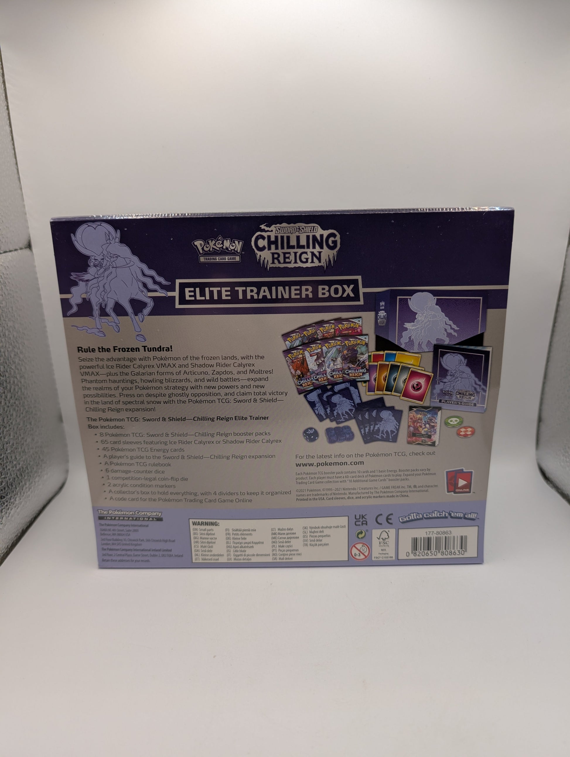 Pokemon TCG Chilling Reign Elite Trainer Box ETB (NEW) (SEALED) Nib FRENLY BRICKS - Open 7 Days