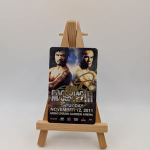 Manny Pacquiao Boxing Signed 2011  Key Card AUTO FRENLY BRICKS - Open 7 Days