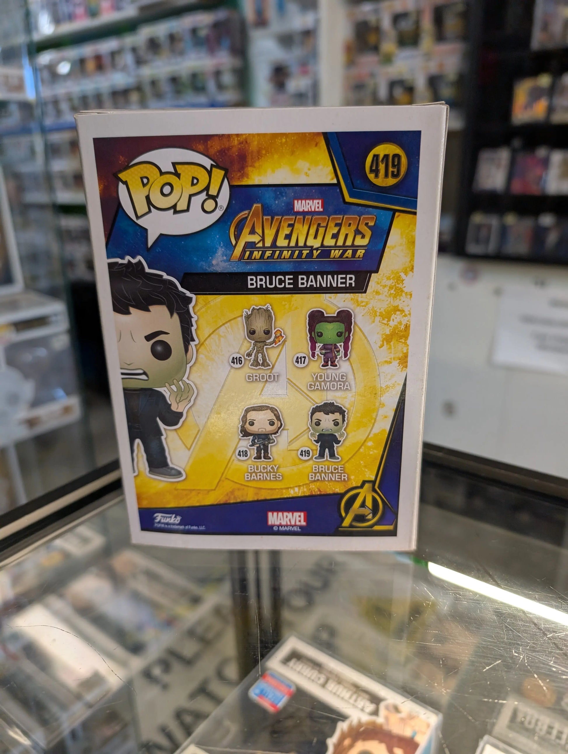 FUNKO Pop Vinyl Bruce Banner Marvel #419 FRENLY BRICKS - Open 7 Days