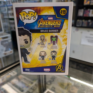 FUNKO Pop Vinyl Bruce Banner Marvel #419 FRENLY BRICKS - Open 7 Days