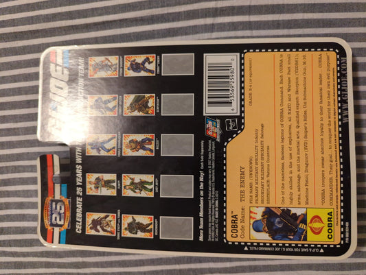 2007 MOC GI Joe 25th Anniversary Cobra Trooper Hasbro Action Figure Foil Card FRENLY BRICKS - Open 7 Days