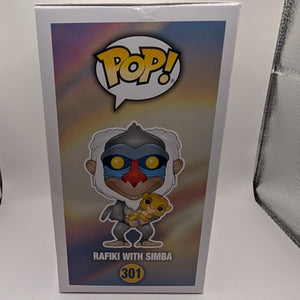 Funko Pop! Vinyl Disney The Lion King Rafiki With Simba Diamond Glitter #301 FRENLY BRICKS - Open 7 Days