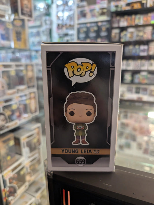 Funko Pop Star Wars Obi Wan Kenobi Leia with Lola SDCC 2023 Vinyl 659 FRENLY BRICKS - Open 7 Days