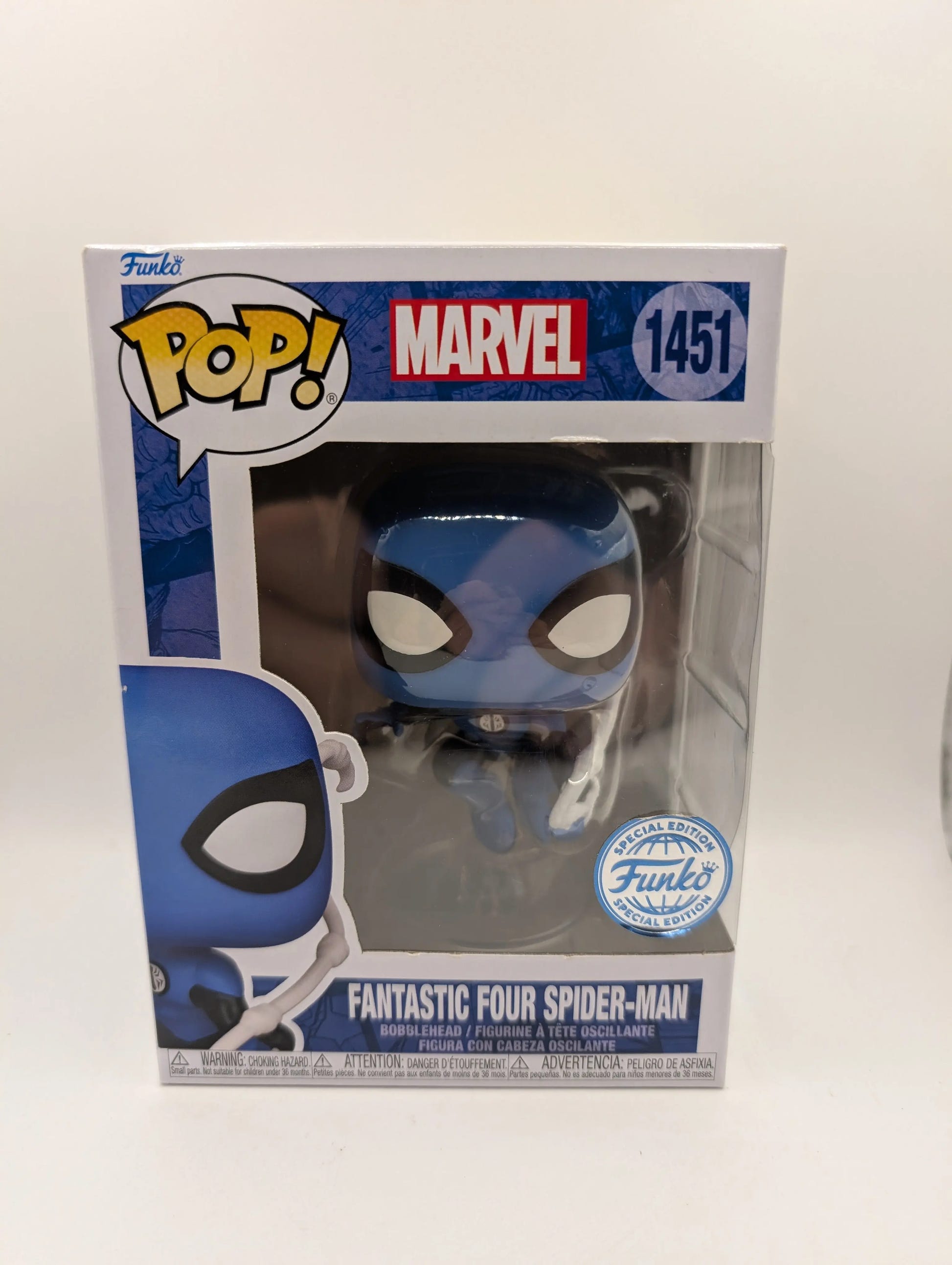 Marvel Comics - Fantastic Four Spider-Man Pop! Vinyl Figure (RS) #1451 FRENLY BRICKS - Open 7 Days image 1