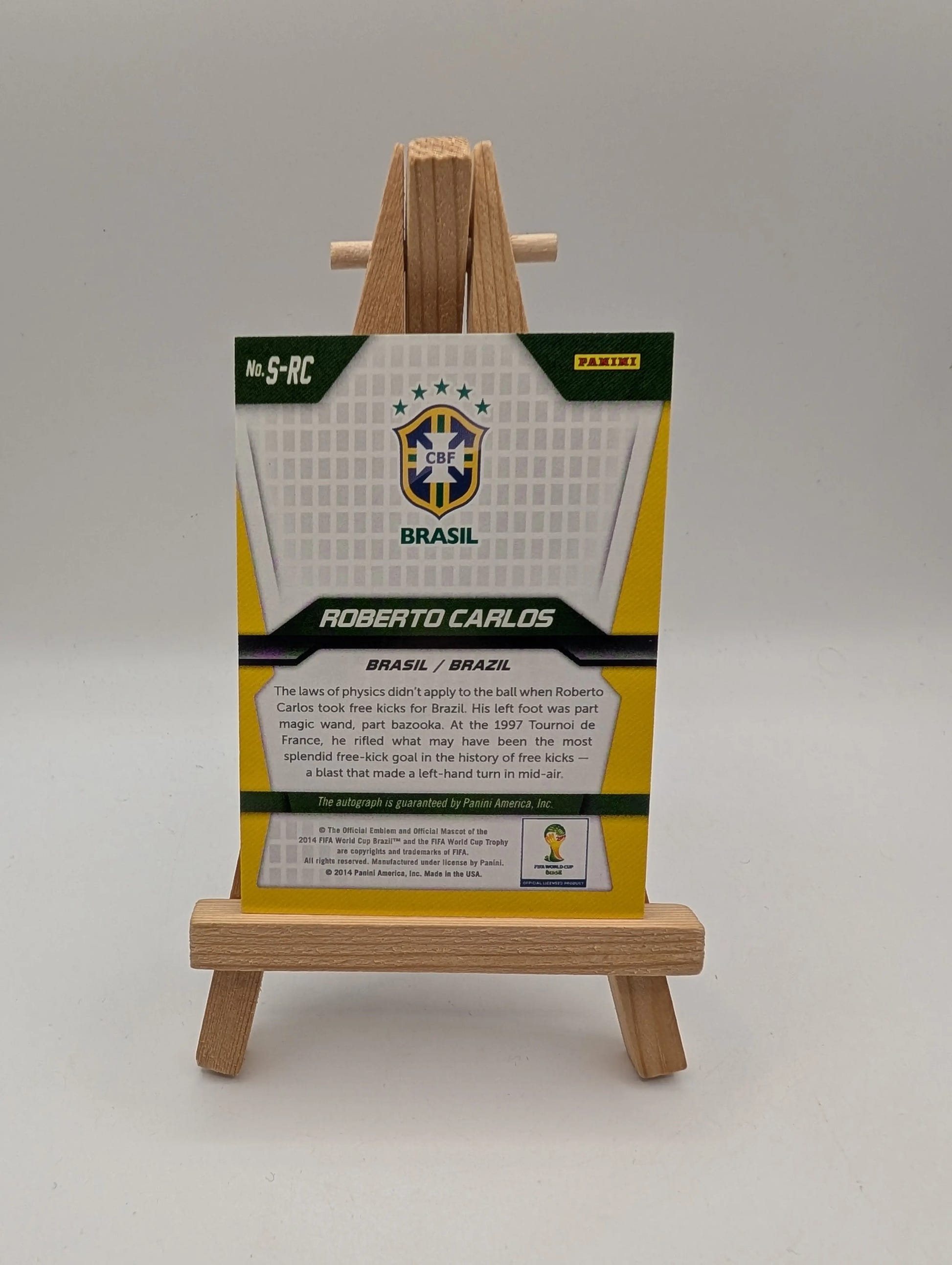 2014 Panini Prizm World Cup - Roberto Carlos  Signature #S-RC (AU) FRENLY BRICKS - Open 7 Days image 4