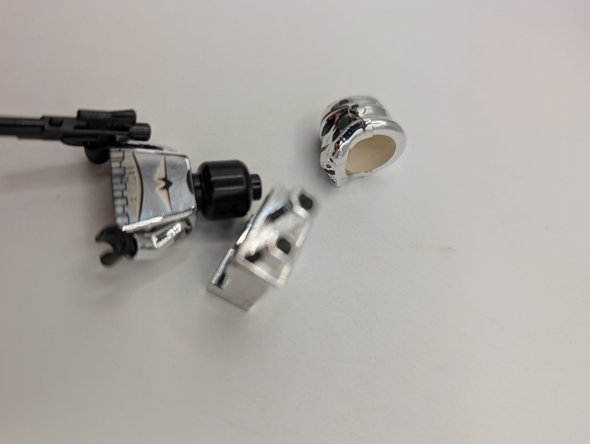 2009 LEGO Star Wars Stormtrooper Chrome Silver sw0097 Minifigure (Excellent) FRENLY BRICKS - Open 7 Days