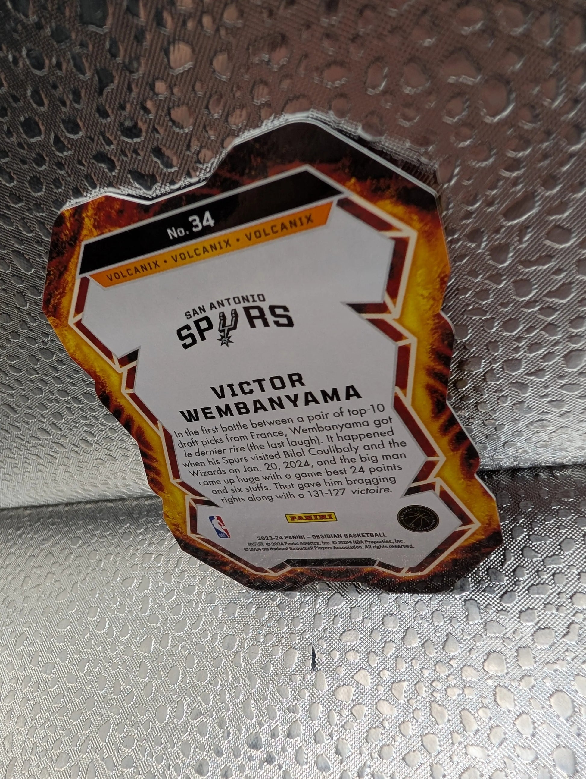 Victor Wembanyama Obsidian Volcanic Spurs RC Panini FRENLY BRICKS - Open 7 Days