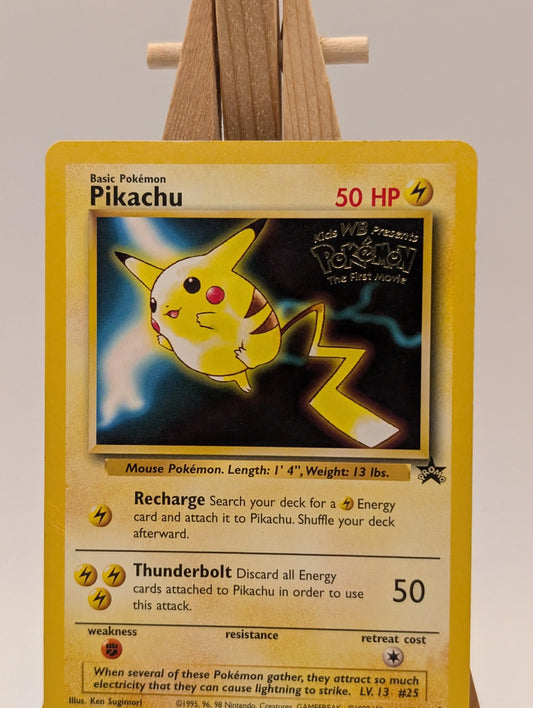 Pokemon TCG · Pikachu 4 · WB Movie · Black Star Promo · Vintage WOTC (1999) FRENLY BRICKS - Open 7 Days