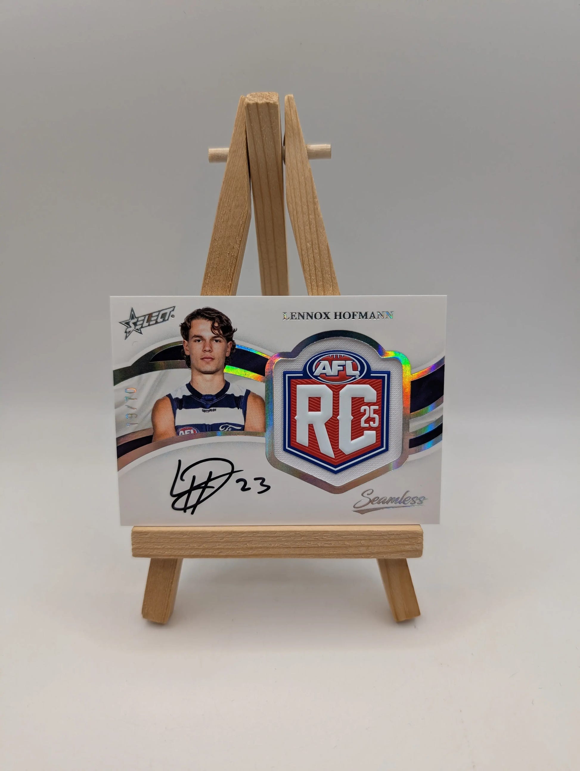 2025 AFL Select Seamless Rookie Badge Signature Lennox Hofmann /70 FRENLY BRICKS - Open 7 Days image 1