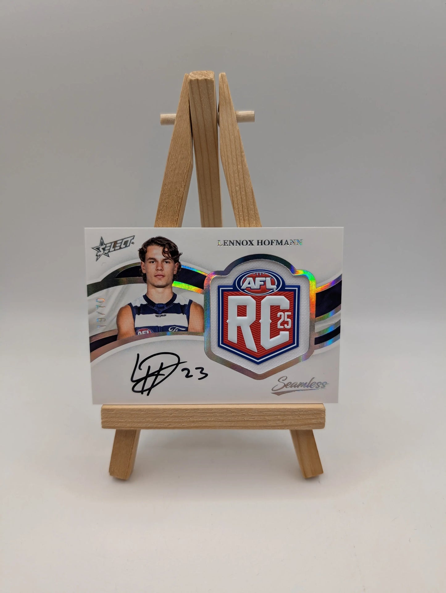 2025 AFL Select Seamless Rookie Badge Signature Lennox Hofmann /70 FRENLY BRICKS - Open 7 Days