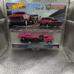 Hot Wheels Car Culture Team Transport #25 '68 Dodge Dart & Horizon Hauler FRENLY BRICKS - Open 7 Days