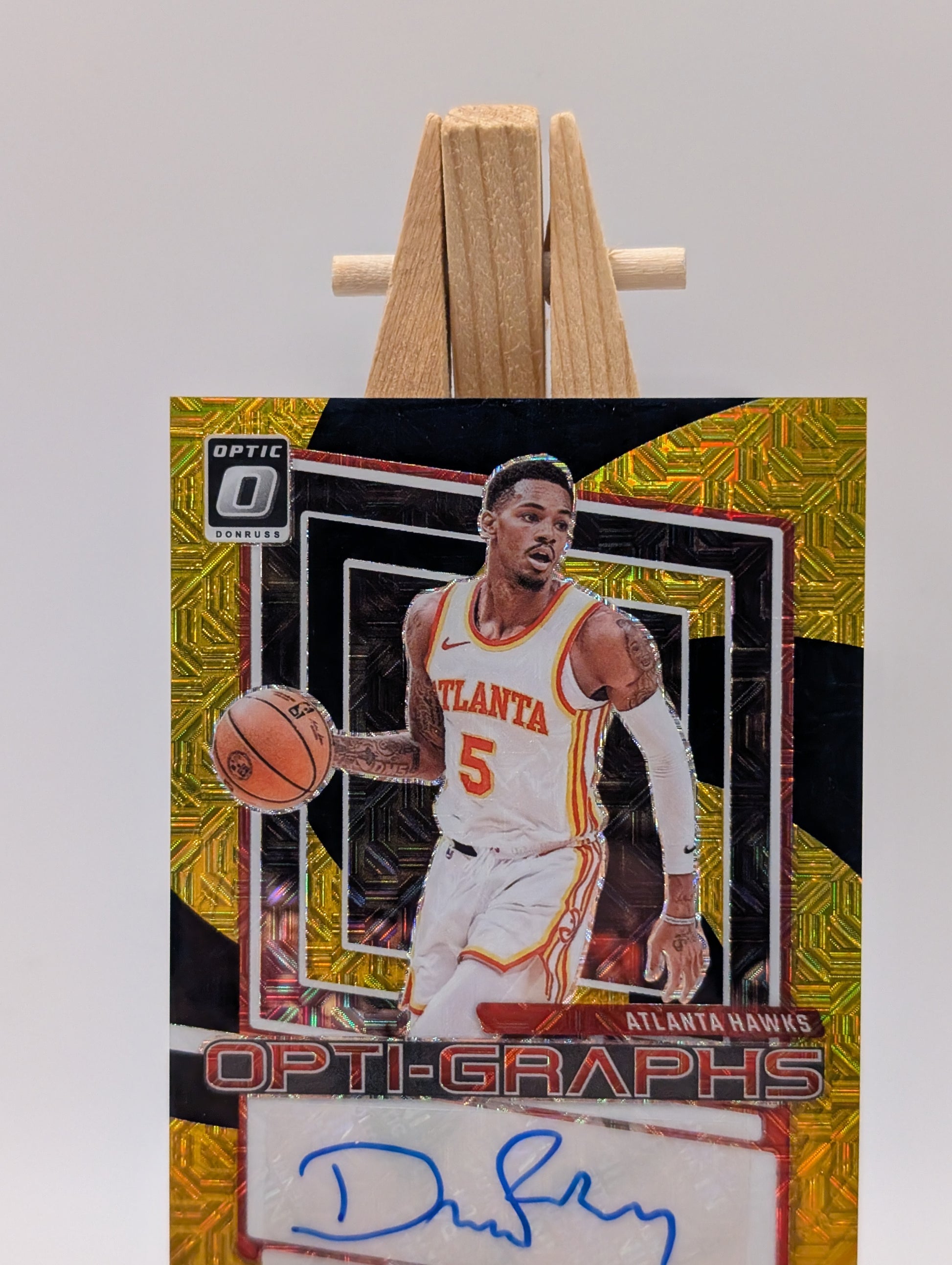 2023-24 Donruss Optic Opti-Graphs #OG-MUR Dejounte Murray Black Gold Mojo /8 SSP